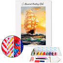 Broderie diamant Navire en mer | 💎 Diamond Painting Club