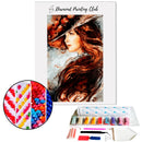 Broderie Diamant Femme au chapeau | 💎 Diamond Painting Club