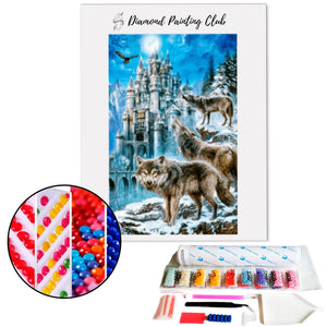 Broderie diamant Royaume des loups | 💎 Diamond Painting Club