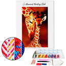 Broderie diamant Girafe et girafon  | 💎 Diamond Painting Club