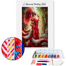 Broderie diamant Kumiho : Renard à neuf queue | 💎 Diamond Painting Club