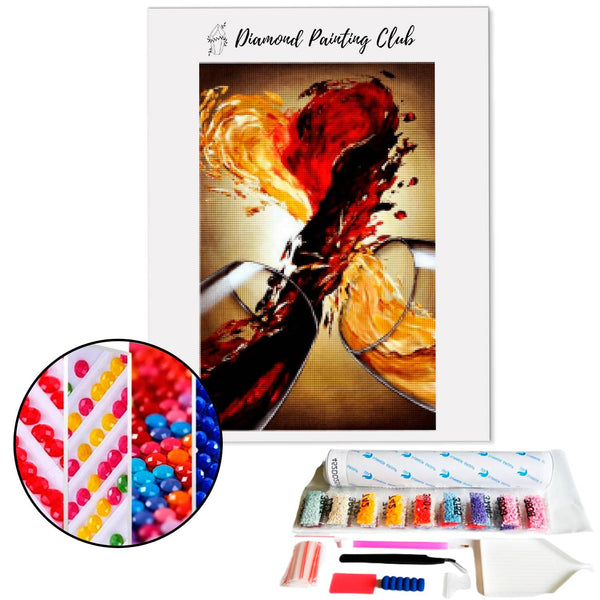 Broderie diamant Vin rouge & blanc | 💎 Diamond Painting Club