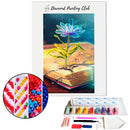 Broderie diamant Livre enchanté fleuris | Diamond-painting-club.com