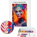 Broderie diamant Femme Papillon Fantaisiste | Diamond-painting-club.com