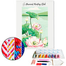Broderie diamant Estampe de Lotus | Diamond-painting-club.com