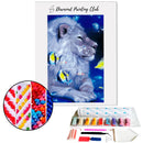 Broderie diamant Lion Aquatique  | 💎 Diamond Painting Club