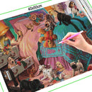 Broderie diamant Chambre & chiots | 💎 Diamond Painting Club