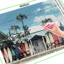 Broderie diamant Plage & planche de surf | 💎 Diamond Painting Club